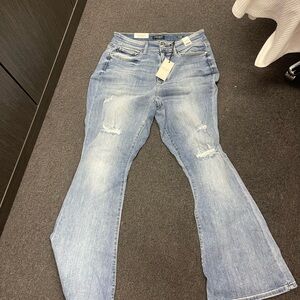 Women's Light Blue Flared Jeans